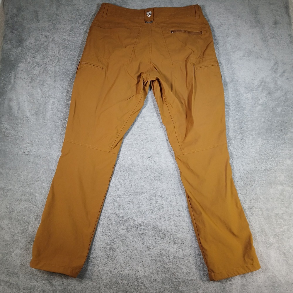 Kuhl Renegade Rock Pants Mens 34x32 Brown Tapered 2020s Nylon Hiking - Picture 2 of 10